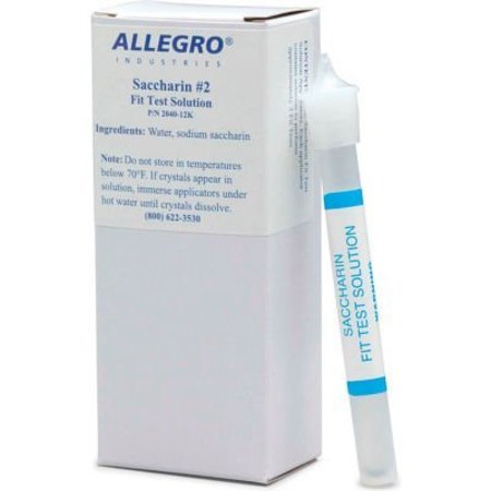 ALLEGRO INDUSTRIES Allegro 2040-12K Saccharin Test Solution, 6/Box 2040-12K